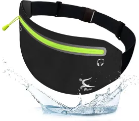 Running Belt Phone Holder, Mothers Day Gifts for Mom Wife Her Teens, Money Belt bag, Flat Fanny Packs for Women Men, Workout Gear Accessories, Waist pouch for Runners, Walking, Travel, Gym, Exercise