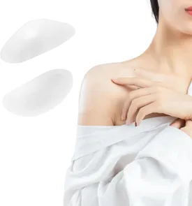 Sholder Pads Ultra Silicone Shoulder Pads for Womens Clothing Boost Comfort and Posture with Natural,Secure Lightweight Design Ideal for Formal, Casual and Active wear.1 Pair - Transparent