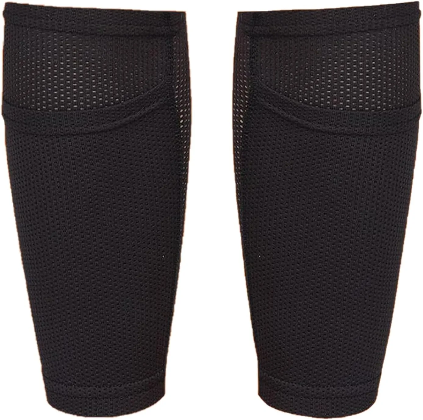 Soccer Shin Guard Sock, Leg Performance Support Football Compression Calf Sleeves with Pocket Can Holding Shin Pads, Comfort Breathable Youth Soccer Shin Guard Holders for Beginner or Elite Athlete