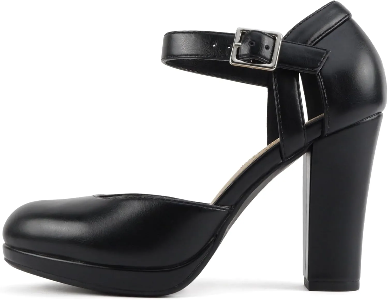 Soda Ayden ~ Women Mary Jane Ankle Strap Cushion High Heel Pump Shoe
