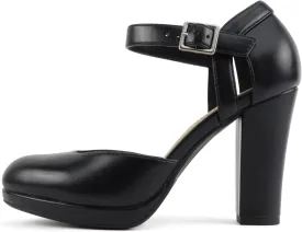 Soda Ayden ~ Women Mary Jane Ankle Strap Cushion High Heel Pump Shoe