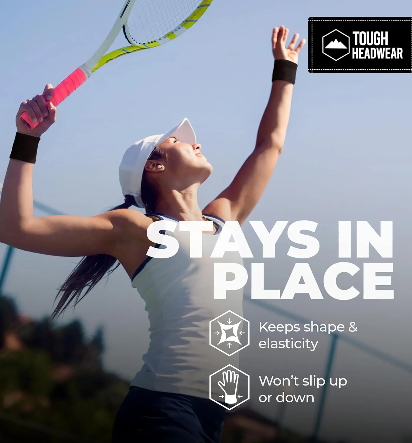 Sports Sweatbands - Arm Bands for Wrists, Sweat Absorption for Men & Women
