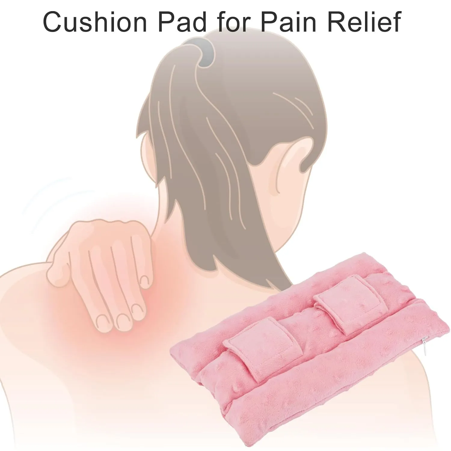 Upgrade Neck Pad Strap Cushion Pillow for Arm Sling Comfort Shoulder Support Pad Rotator Cuff Replacemet Surgery Elbow Brace Carry Padded Cover Broken Wrist Hand Injury Cast, Minky Dot Coral
