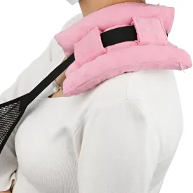 Upgrade Neck Pad Strap Cushion Pillow for Arm Sling Comfort Shoulder Support Pad Rotator Cuff Replacemet Surgery Elbow Brace Carry Padded Cover Broken Wrist Hand Injury Cast, Minky Dot Coral
