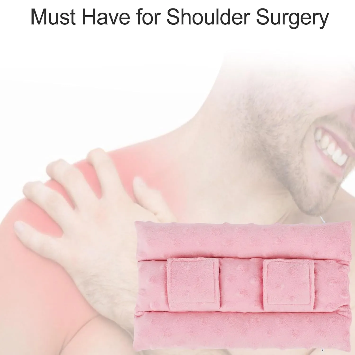 Upgrade Neck Pad Strap Cushion Pillow for Arm Sling Comfort Shoulder Support Pad Rotator Cuff Replacemet Surgery Elbow Brace Carry Padded Cover Broken Wrist Hand Injury Cast, Minky Dot Coral