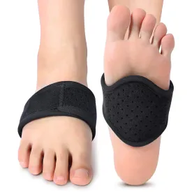 VINGVO Arch Support,Plantar Fasciitis Gel Strap Feet Brace Orthotic Compression Support Wrap Aids Foot Pain High Arches Flat Feet Heel Fatigue Insert for Under Socks and Shoes