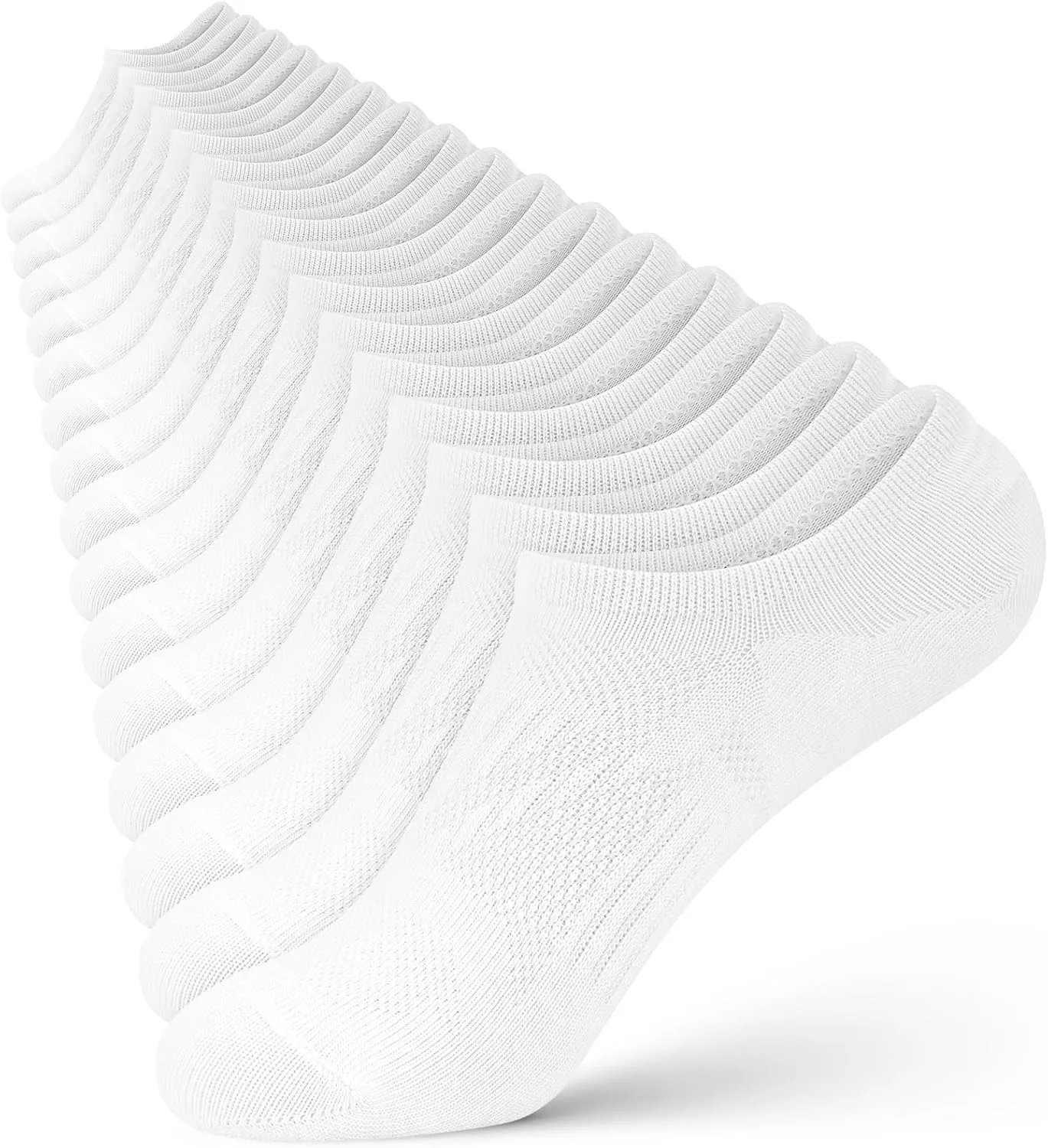 wernies No Show Socks Women - 8 Pairs Ankle Socks for Women, Low Cut Socks Short Cotton Socks, Invisible Casual Socks