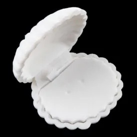 White Sea Shell Shape Jewelry Box for Earring Ring Necklace Display Storage Organizer Gift Velvet Shell Jewelry Boxs, Jewelry Boxes and Organizers