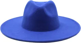 Winter Wool Solid Classic Fedoras Cap Men Women Panama Jazz Hat Wide Brim Big Fedoras Womens Hats with Brim