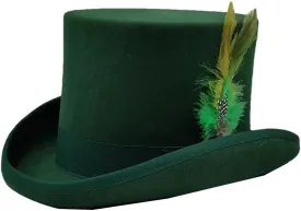 Wool Felt High Top Hat Wool Magician High Hat Jazz Top Hats Men and Women Flat Felt Hat Men's Costume Hats 46 L 59cm