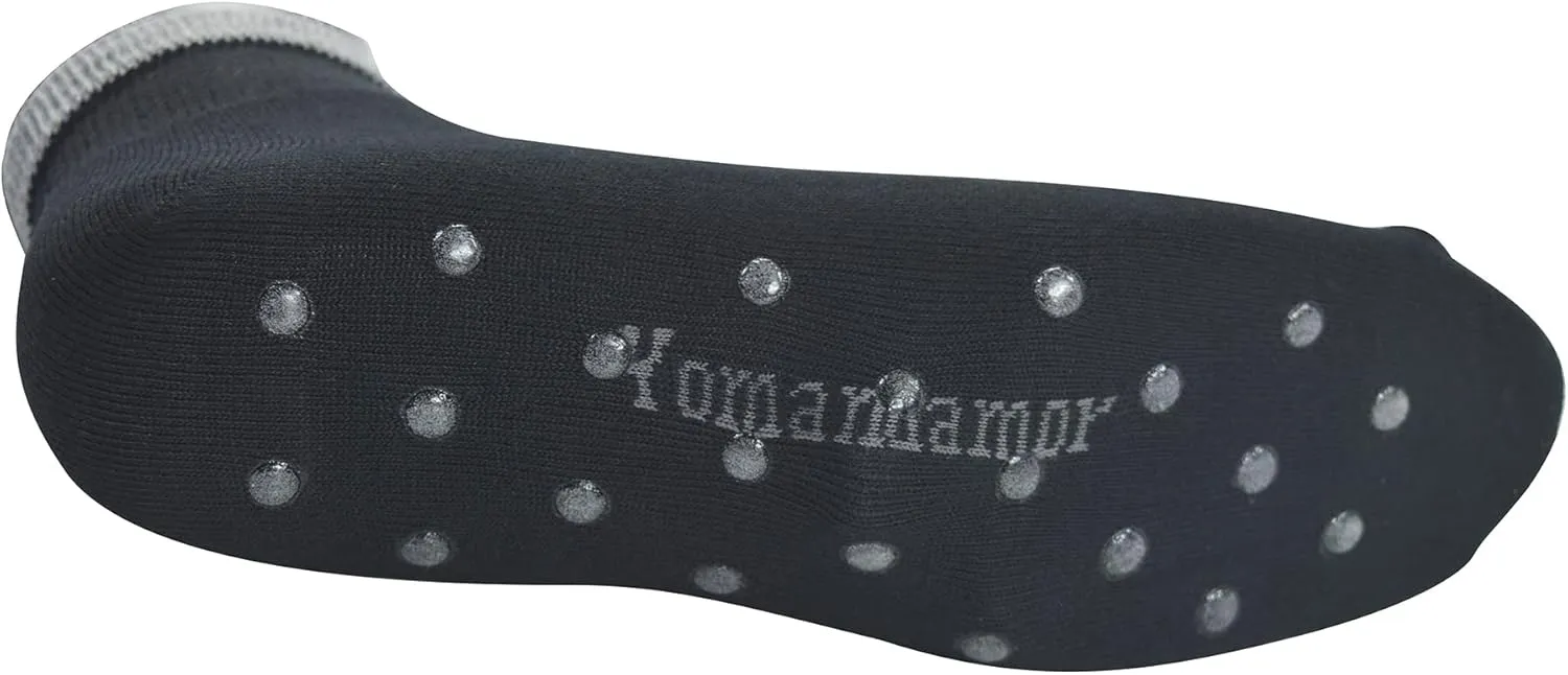 Yomandamor 6 Pairs Seamless Diabetic Socks for Men Non Slip Grip Ankle socks