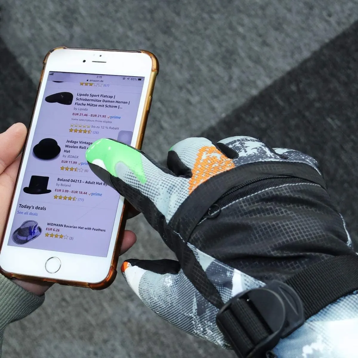 YR.Lover Momoon Ski Gloves, Waterproof Touch Screen Winter Gloves for Boys, Girls, Men, Women