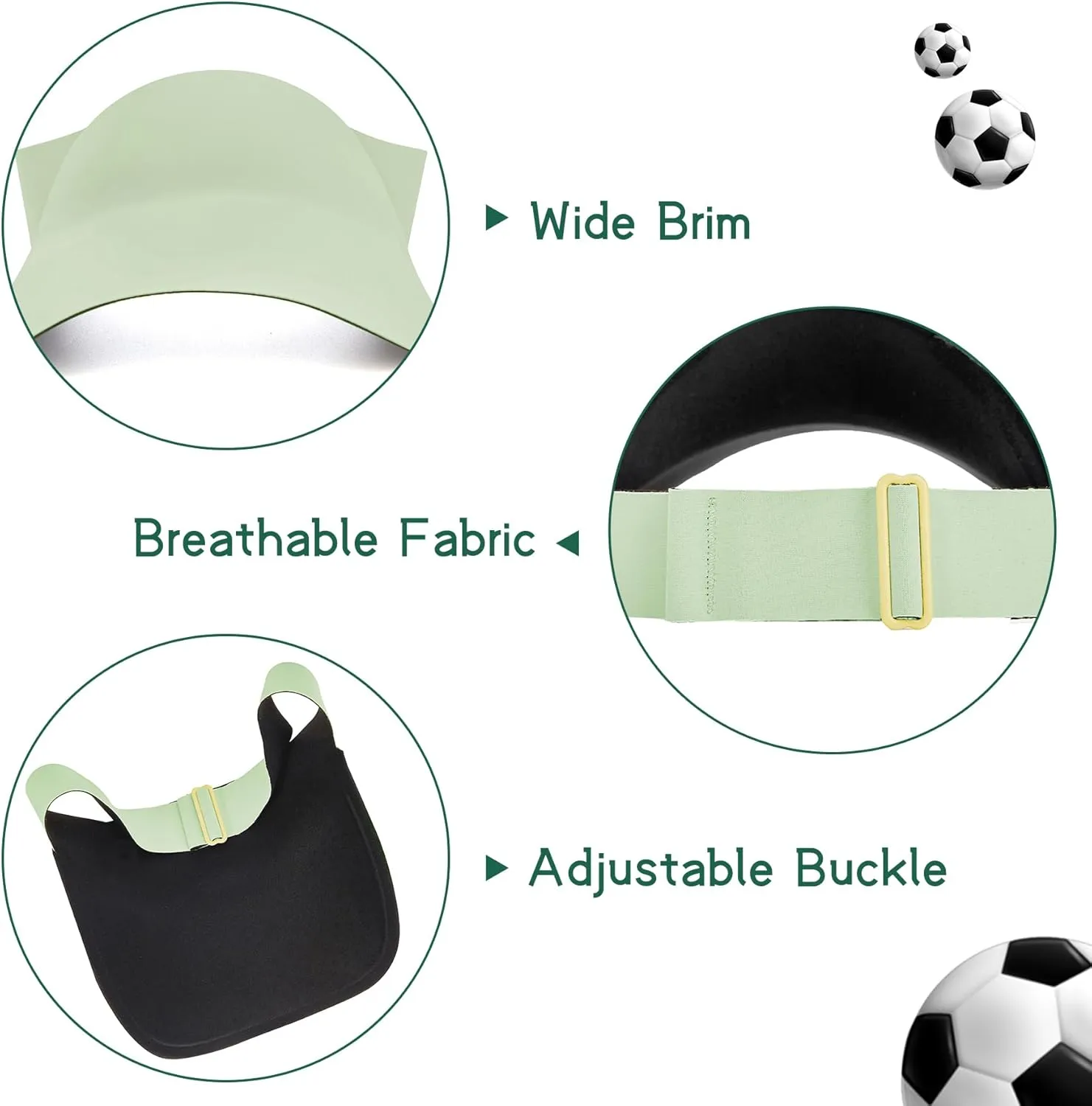 Zando Toddler Visor Hat Kids UPF 50  Sun Protective Hats for Girls Boys Visors Cap Adjustable Tennis Golf Hat for 2-5 Years