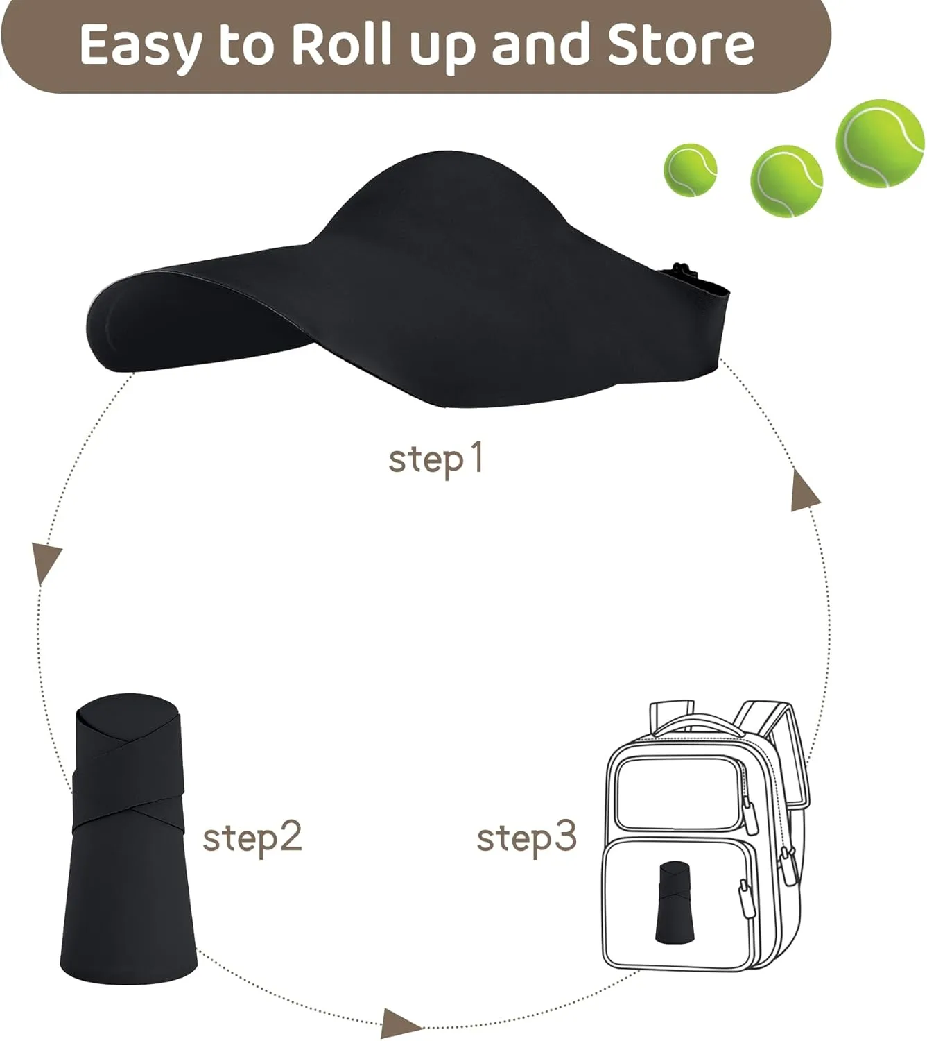 Zando Toddler Visor Hat Kids UPF 50  Sun Protective Hats for Girls Boys Visors Cap Adjustable Tennis Golf Hat for 2-5 Years