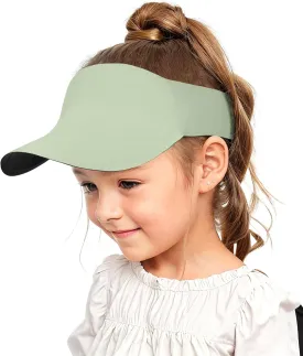 Zando Toddler Visor Hat Kids UPF 50  Sun Protective Hats for Girls Boys Visors Cap Adjustable Tennis Golf Hat for 2-5 Years