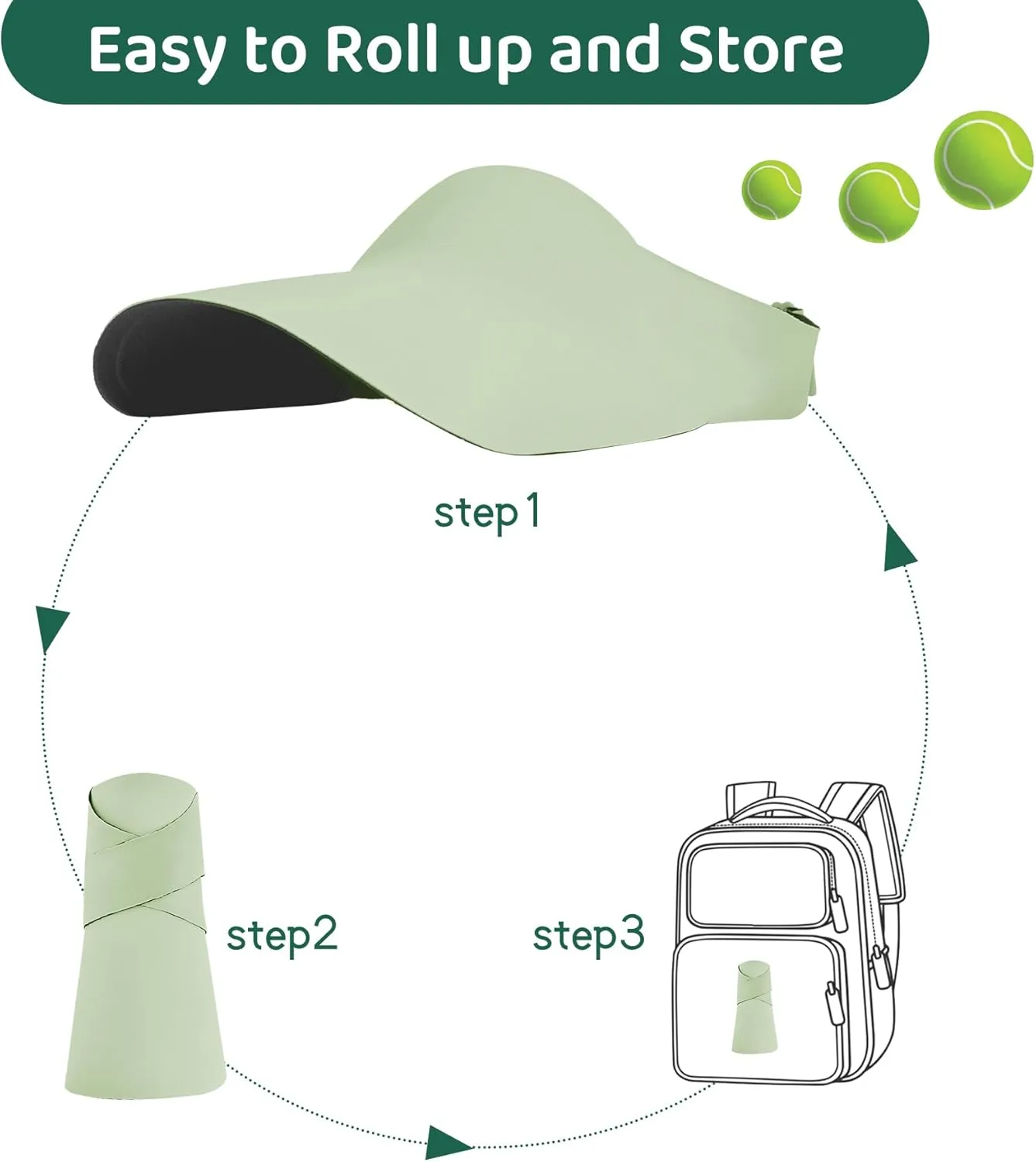Zando Toddler Visor Hat Kids UPF 50  Sun Protective Hats for Girls Boys Visors Cap Adjustable Tennis Golf Hat for 2-5 Years
