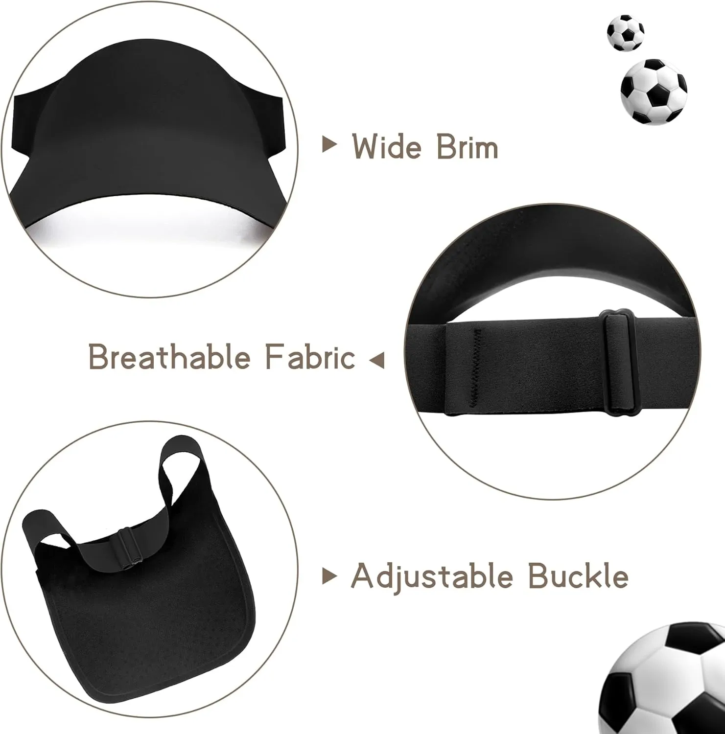 Zando Toddler Visor Hat Kids UPF 50  Sun Protective Hats for Girls Boys Visors Cap Adjustable Tennis Golf Hat for 2-5 Years