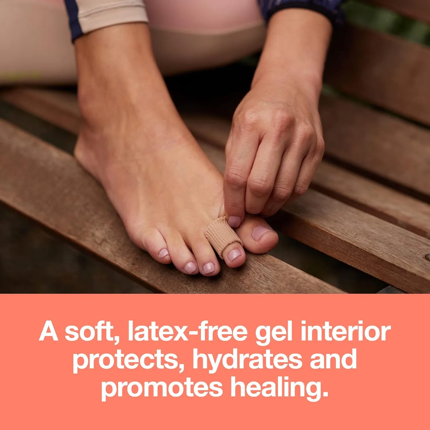 ZenToes Toe Tubes - Fabric Sleeve Protectors with Gel Lining - 5 Tube Sleeve Set - 29" of Gel Lined Tubing, Size Small (1/2 Inch Diameter)